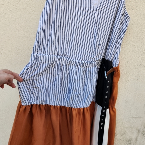 TIBI Camille Collage Wrap Slip Dress - Picture 8 of 10